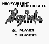 Heavyweight Championship Boxing (USA) - Title Screen