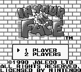 In Your Face (USA) - Title Screen