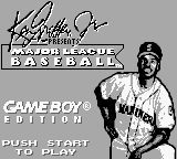 Ken Griffey Jr. Presents Major League Baseball (USA, Europe) (SGB Enhanced) - Title Screen