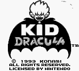 Kid Dracula (USA, Europe) - Title Screen