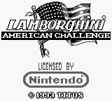 Lamborghini American Challenge (USA, Europe) - Title Screen