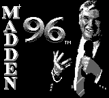Madden 96 (USA, Europe) (SGB Enhanced) - Title Screen