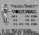 Malibu Beach Volleyball (USA) - Title Screen