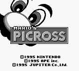 Mario's Picross (USA, Europe) (SGB Enhanced) - Title Screen