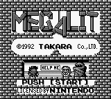 Megalit (USA, Europe) - Title Screen