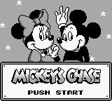 Mickey's Dangerous Chase (USA) - Title Screen