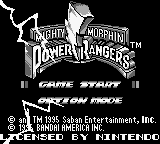 Mighty Morphin Power Rangers - The Movie (USA, Europe) (SGB Enhanced) - Title Screen