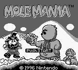 Mole Mania (USA, Europe) (SGB Enhanced) - Title Screen