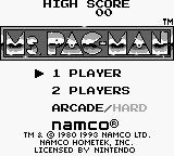 Ms. Pac-Man (USA) - Title Screen