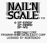 Nail 'n Scale (USA, Europe) - Title Screen