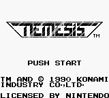 Nemesis (USA) - Title Screen