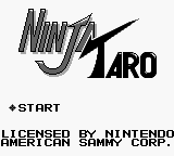 Ninja Taro (USA) - Title Screen
