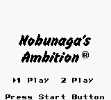 Nobunaga's Ambition (USA) - Title Screen