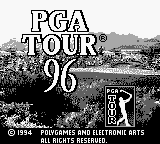 PGA Tour 96 (USA, Europe) (SGB Enhanced) - Title Screen