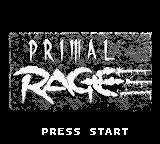 Primal Rage (USA, Europe) - Title Screen
