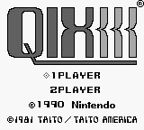 QIX (World) - Title Screen