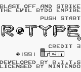 R-Type (USA, Europe) - Title Screen