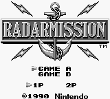 Radar Mission (USA, Europe) - Title Screen