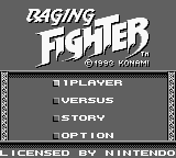 Raging Fighter (USA, Europe) - Title Screen