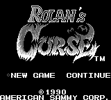 Rolan's Curse (USA) - Title Screen