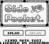 Side Pocket (World) - Title Screen