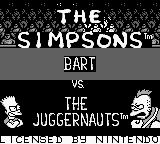 Simpsons, The - Bart vs. the Juggernauts (USA, Europe) - Title Screen