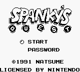 Spanky's Quest (USA) - Title Screen