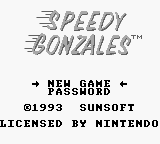 Speedy Gonzales (USA, Europe) - Title Screen