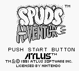 Spud's Adventure (USA) - Title Screen