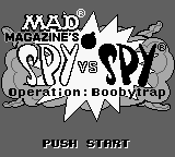 Spy vs Spy - Operation Boobytrap (USA) - Title Screen