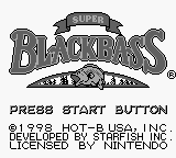 Super Black Bass (USA) - Title Screen