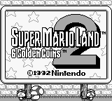 Super Mario Land 2 - 6 Golden Coins (USA, Europe) (Rev 2) - Title Screen