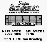 Super Scrabble (USA) - Title Screen