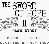 Sword of Hope II, The (USA) - Title Screen