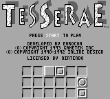 Tesserae (USA) - Title Screen