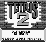 Tetris 2 (USA, Europe) (SGB Enhanced) - Title Screen