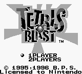 Tetris Blast (USA, Europe) (SGB Enhanced) - Title Screen