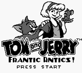 Tom and Jerry - Frantic Antics! (USA, Europe) - Title Screen