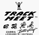 Track Meet (USA, Europe) - Title Screen