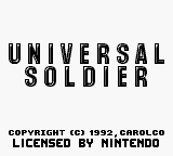 Universal Soldier (USA, Europe) - Title Screen