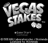Vegas Stakes (USA, Europe) (SGB Enhanced) - Title Screen