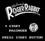 Who Framed Roger Rabbit (USA) - Title Screen