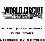 World Circuit Series (USA) - Title Screen