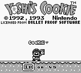 Yoshi's Cookie (USA, Europe) - Title Screen