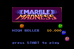 2 Games in One! - Marble Madness + Klax (USA) - Title Screen