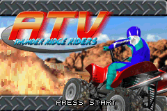ATV - Thunder Ridge Riders (USA) - Title Screen