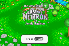 Adventures of Jimmy Neutron Boy Genius vs. Jimmy Negatron, The (USA, Europe) - Title Screen