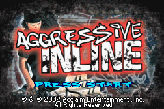 Aggressive Inline (USA) - Title Screen