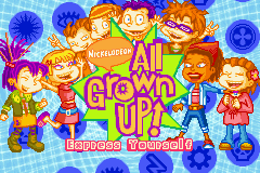 All Grown Up! - Express Yourself (USA, Europe) - Title Screen