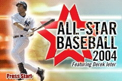 All-Star Baseball 2004 Featuring Derek Jeter (USA) - Title Screen